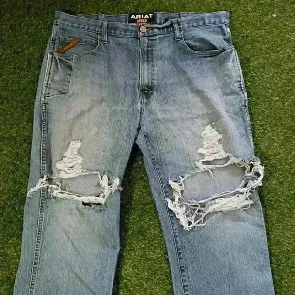 ARIAT Men's Rebar M4 Low Rise Boot 40 x 30 DuraStretch Jeans 10016221 - A - Picture 3 of 10